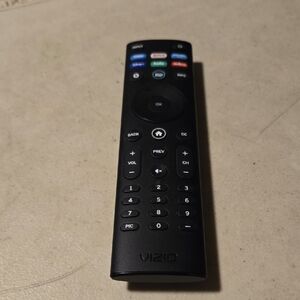 Vizio Black and Multicolor Button Remote